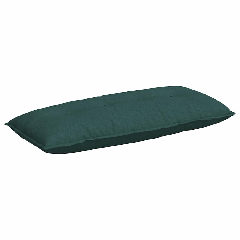 Vidaxx coussin de dossier vert foncé 120 x 19 x 50 cm tissu