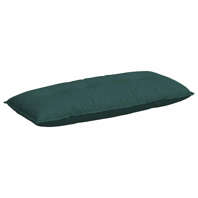 Vidaxx coussin de dossier vert foncé 120 x 19 x 50 cm tissu