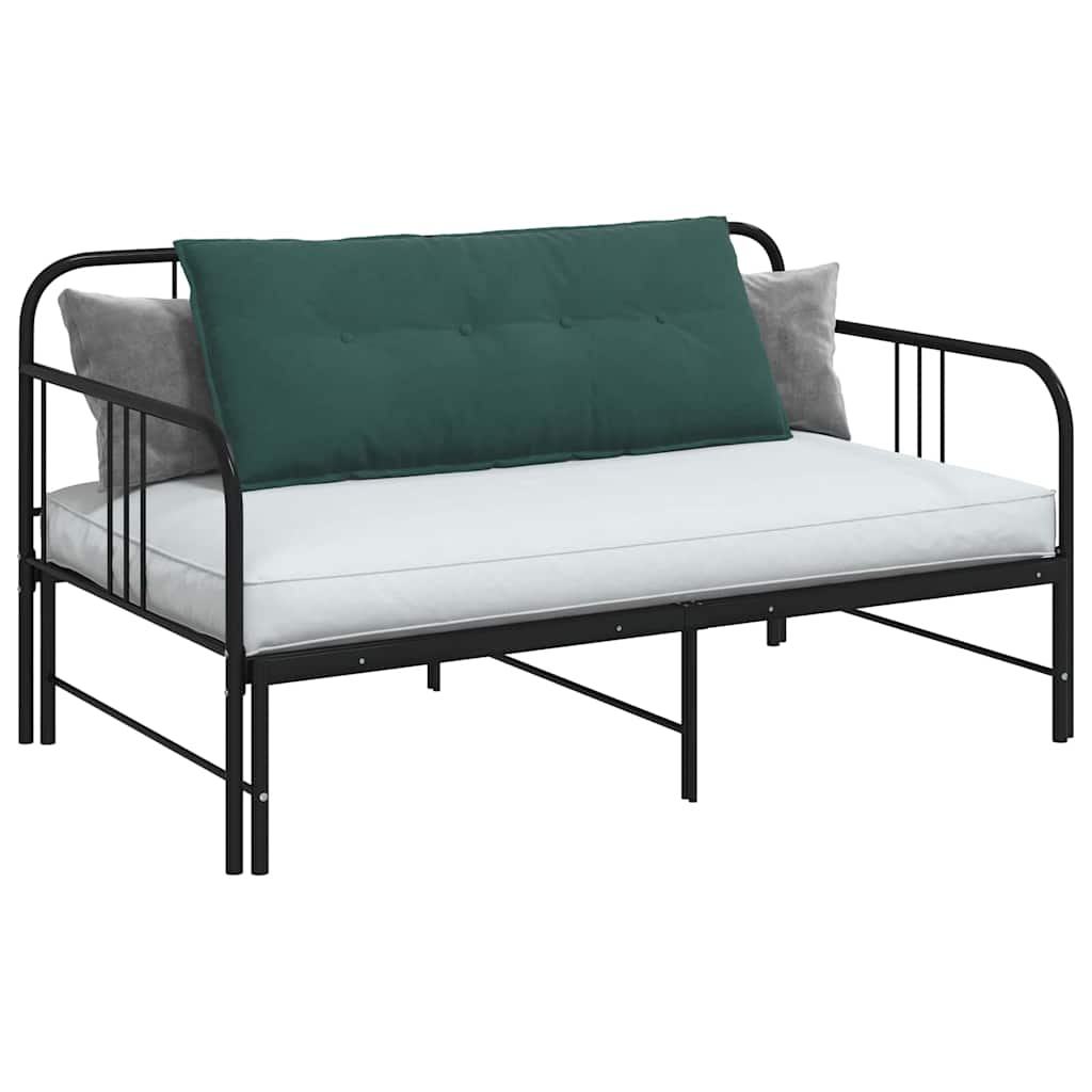 Vidaxx coussin de dossier vert foncé 120 x 50 cm tissu corde
