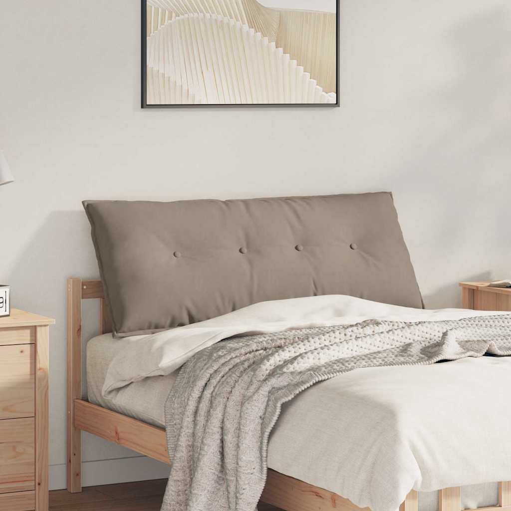 Vidaxx coussin de dossier taupe 120 x 50 cm tissu microfibre