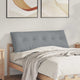 Vidaxx coussin de dossier gris clair 140 x 19 x 50 cm tissu