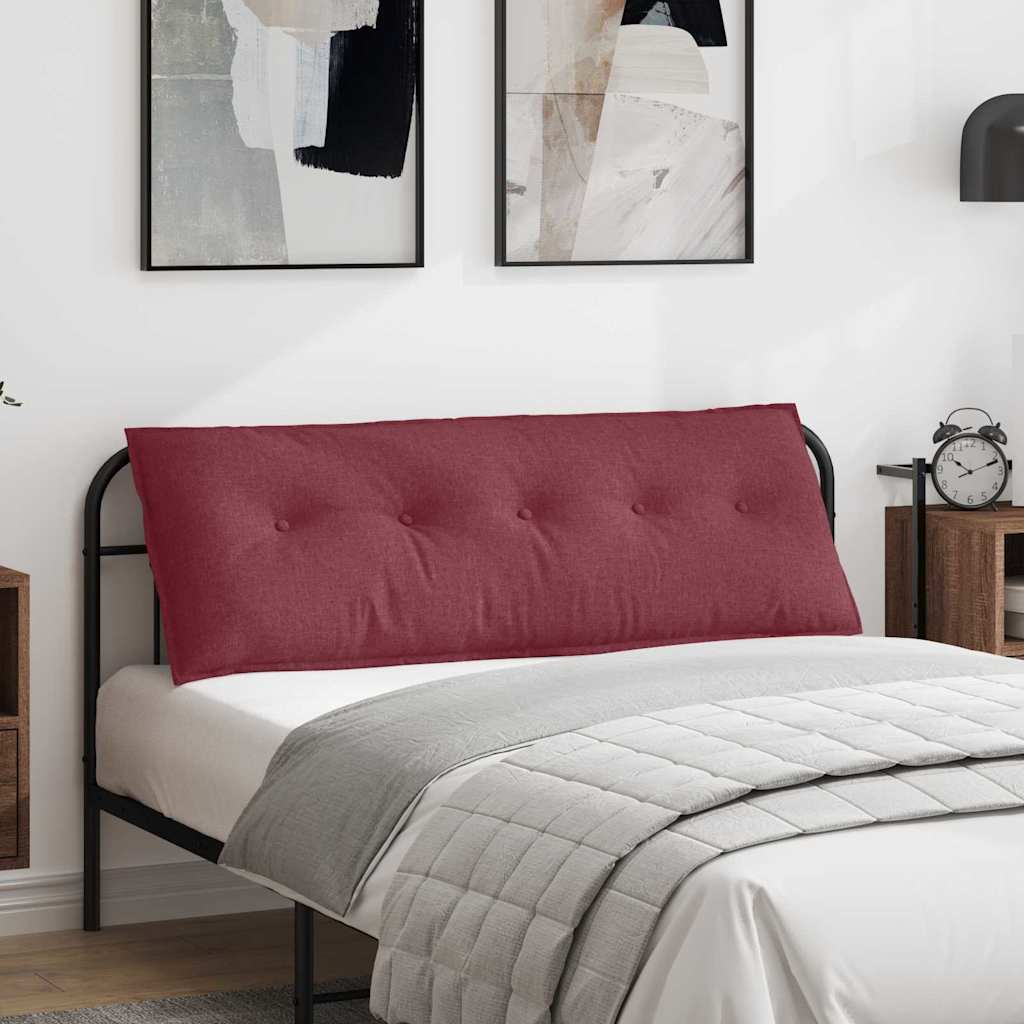 Vidaxx coussin de dossier rouge vin 140 x 19 x 50 cm tissu