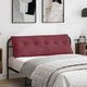 Vidaxx coussin de dossier rouge vin 140 x 19 x 50 cm tissu