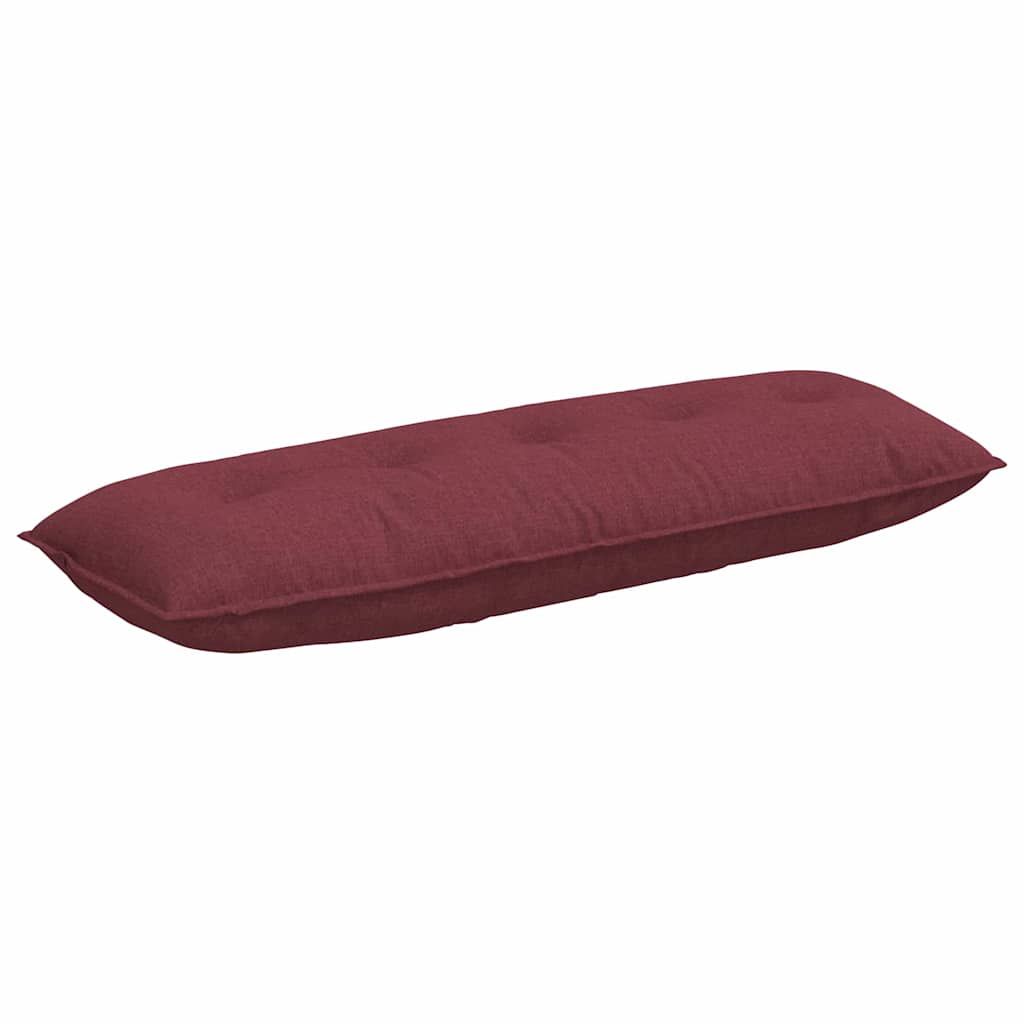 Vidaxx coussin de dossier rouge vin 140 x 19 x 50 cm tissu