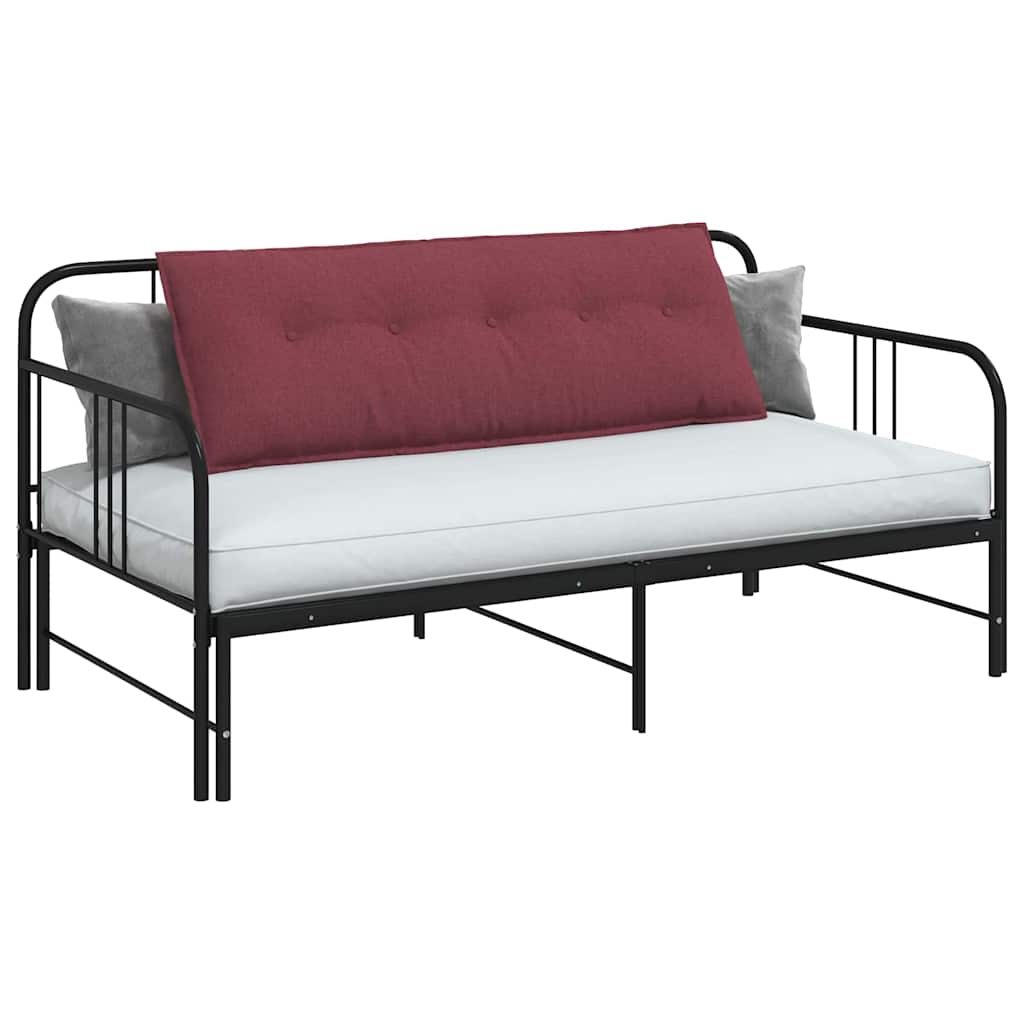 Vidaxx coussin de dossier rouge vin 140 x 19 x 50 cm tissu