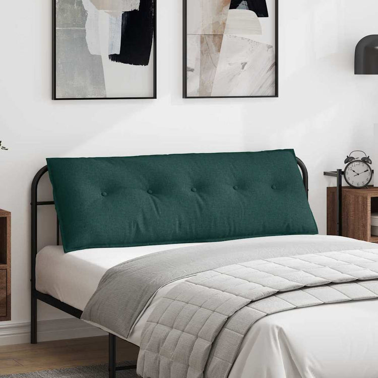Vidaxx coussin de dossier vert foncé 140 x 19 x 50 cm tissu
