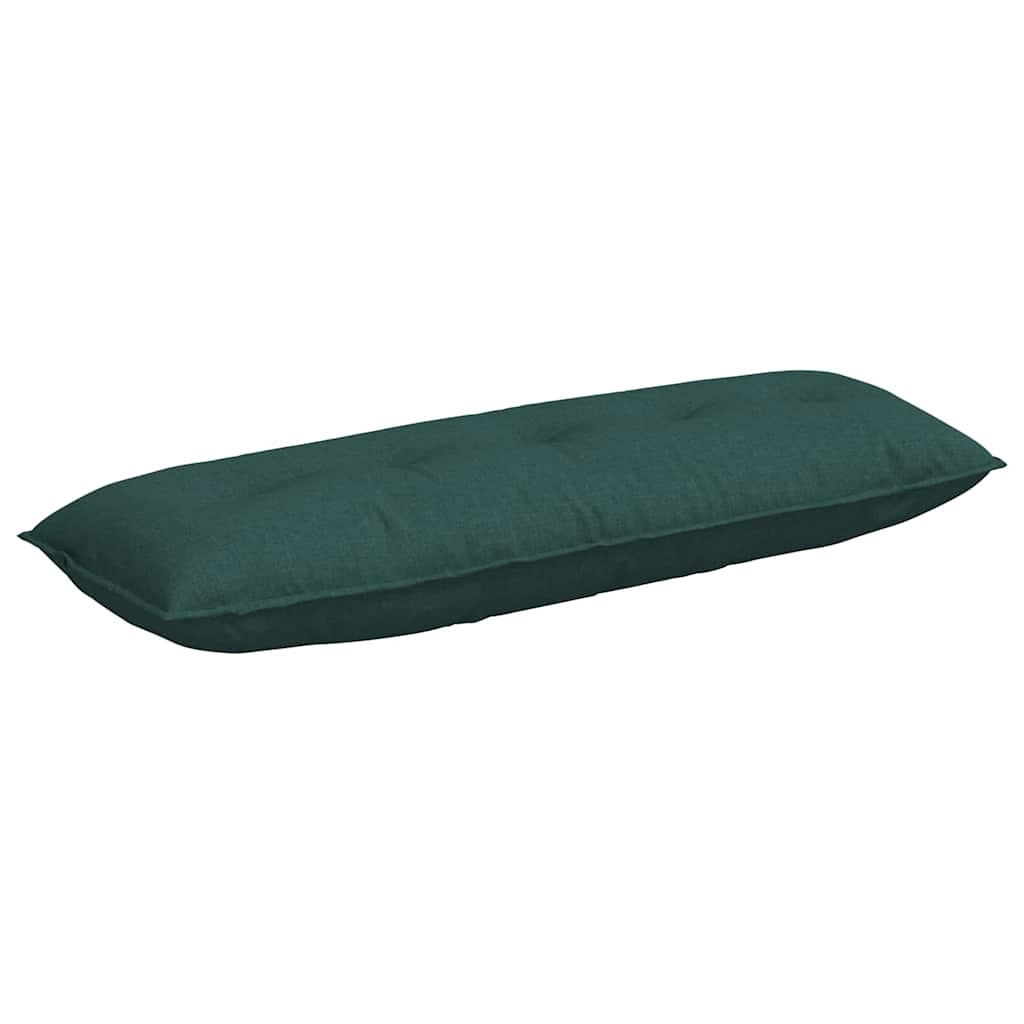 Vidaxx coussin de dossier vert foncé 140 x 19 x 50 cm tissu