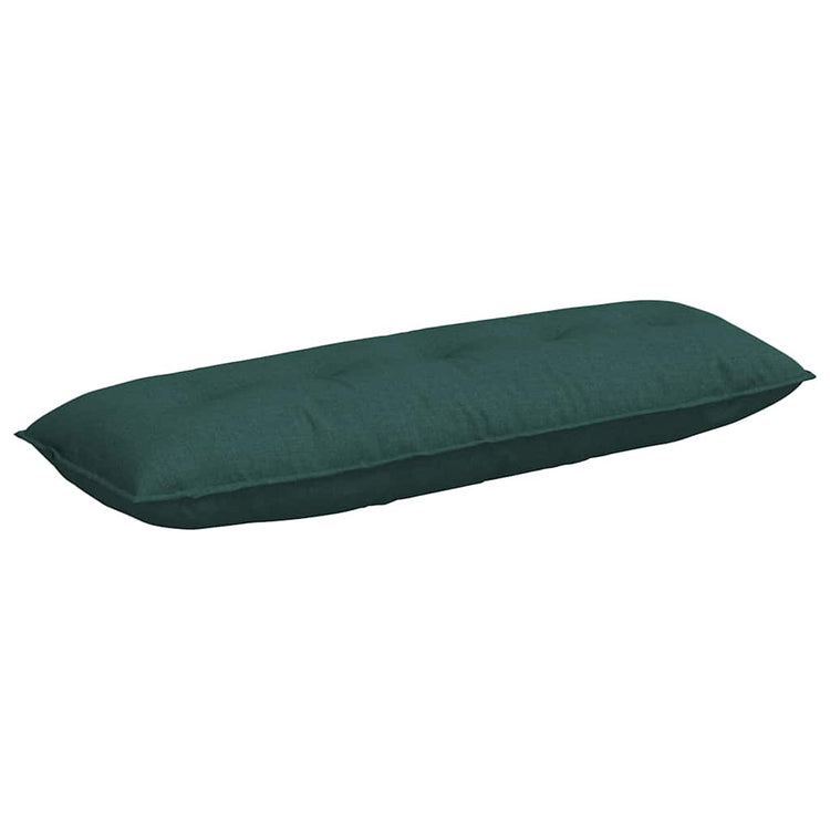 Vidaxx coussin de dossier vert foncé 140 x 19 x 50 cm tissu