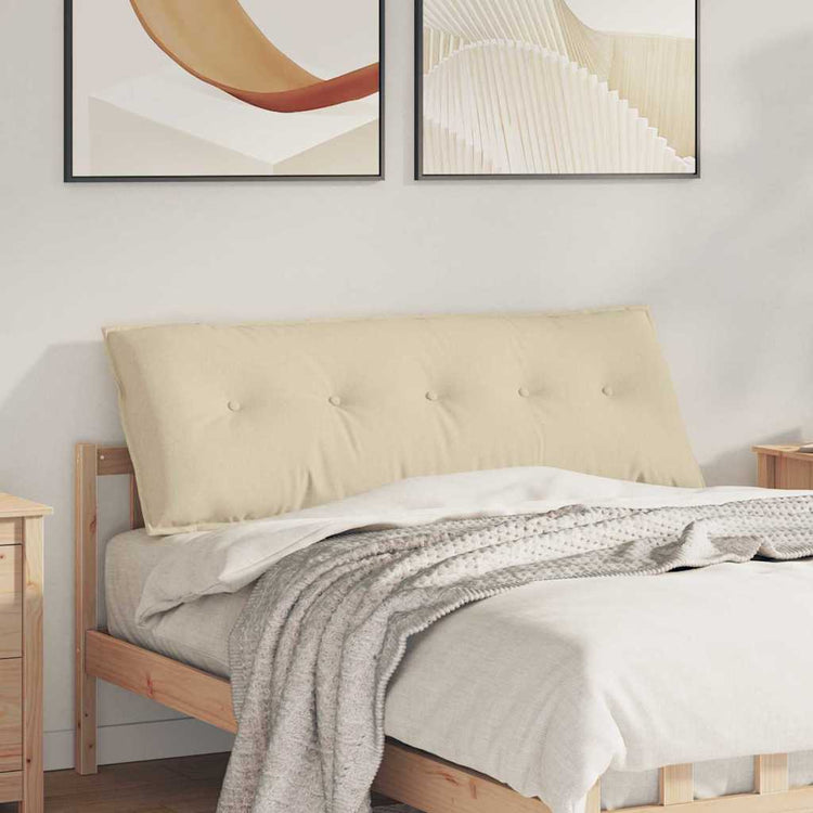 Vidaxx coussin de dossier crème 140 x 19 x 50 cm tissu