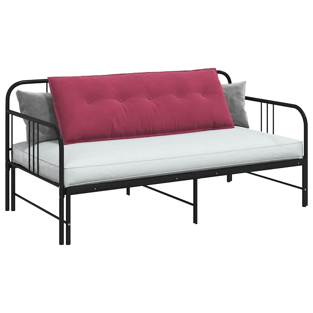 Vidaxx coussin de dossier rouge vin 140 x 50 cm tissu corde
