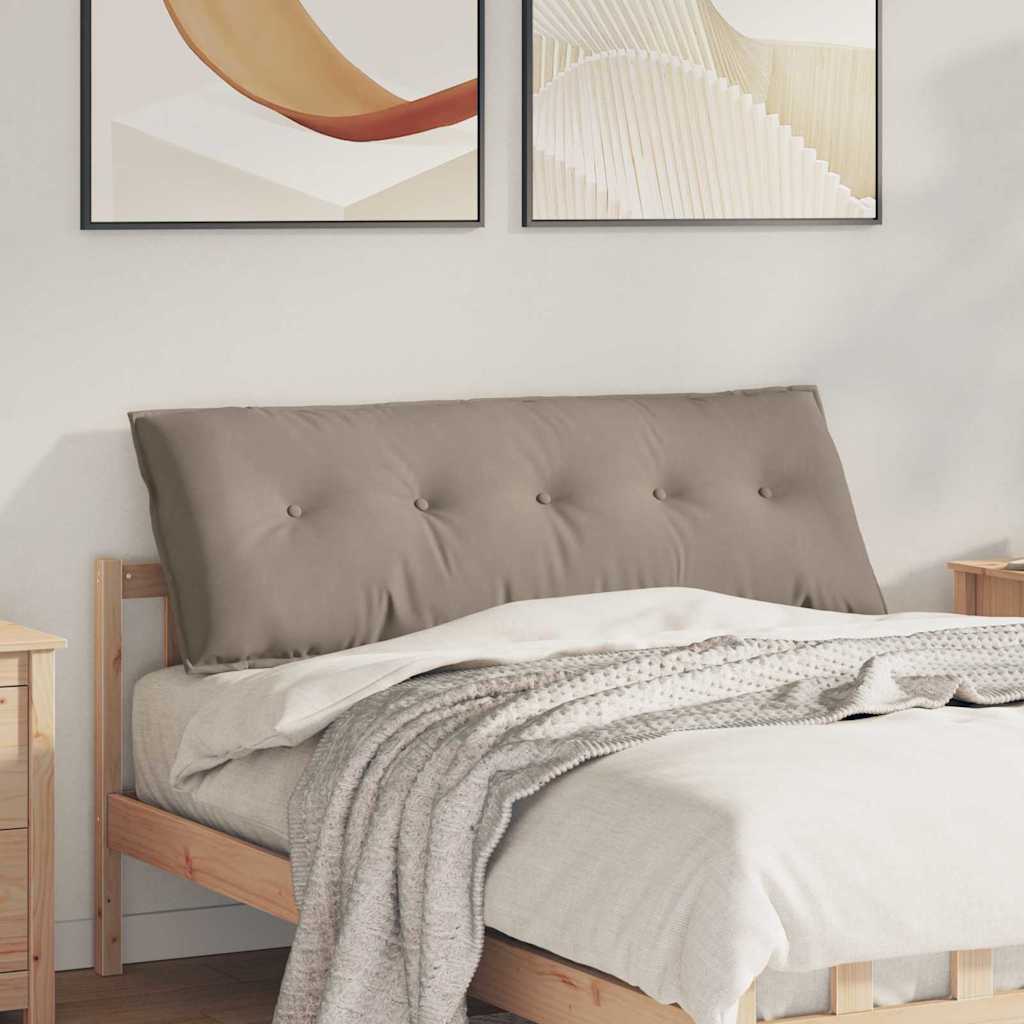Vidaxx coussin de dossier taupe 140 x 50 cm tissu microfibre