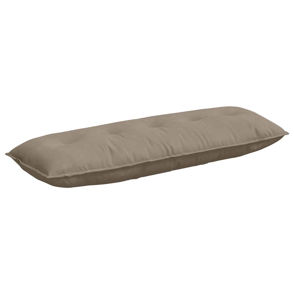 Vidaxx coussin de dossier taupe 140 x 50 cm tissu microfibre