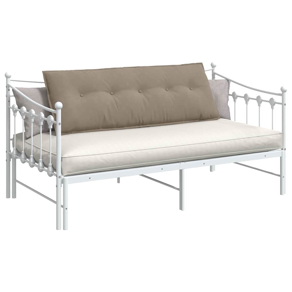 Vidaxx coussin de dossier taupe 140 x 50 cm tissu microfibre