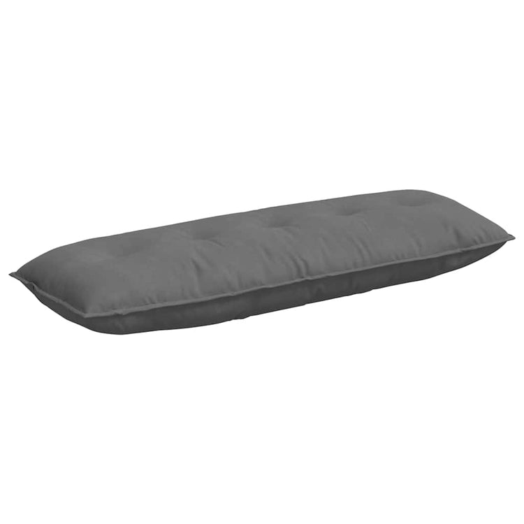Vidaxx coussin de dossier gris foncé 140 x 50 cm tissu microfibre