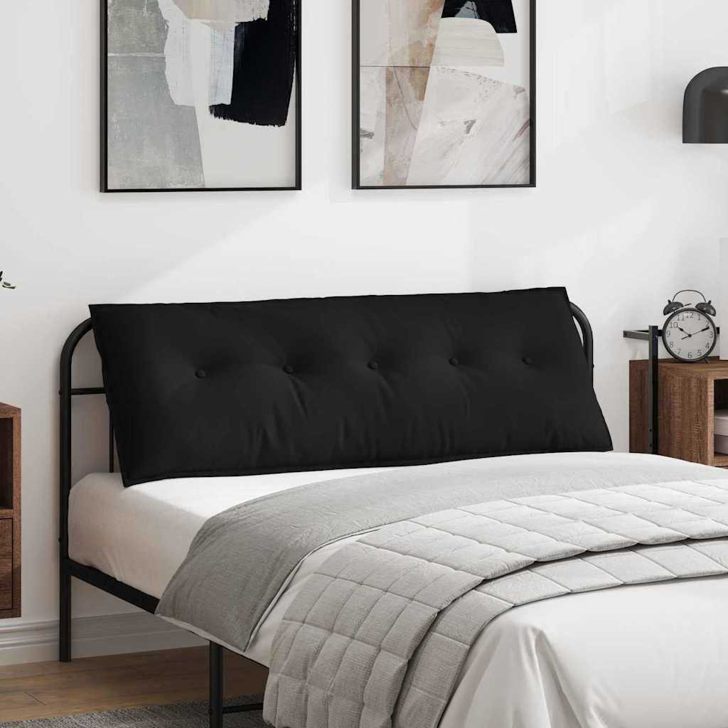 Vidaxx coussin de dossier noir 140 x 50 cm tissu microfibre