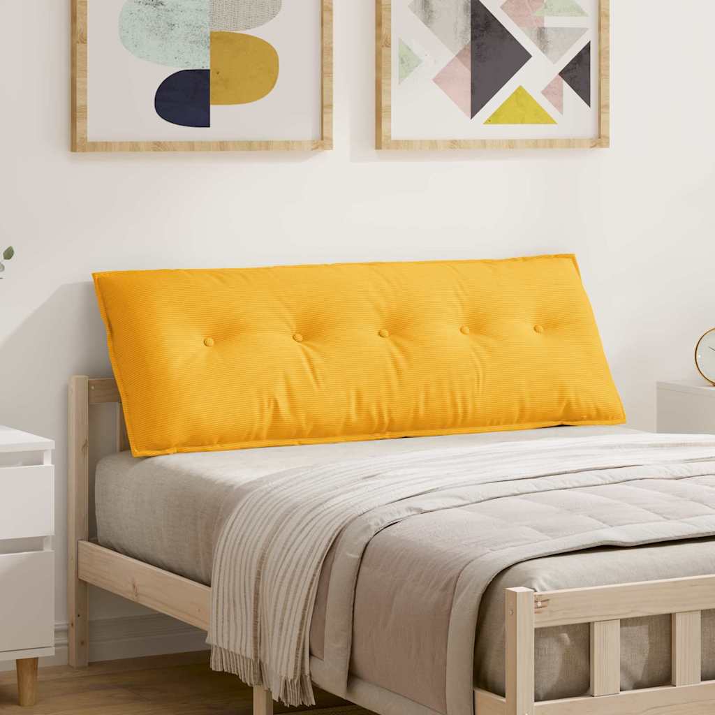 Vidaxx coussin de dossier jaune clair 140 x 50 cm tissu corde