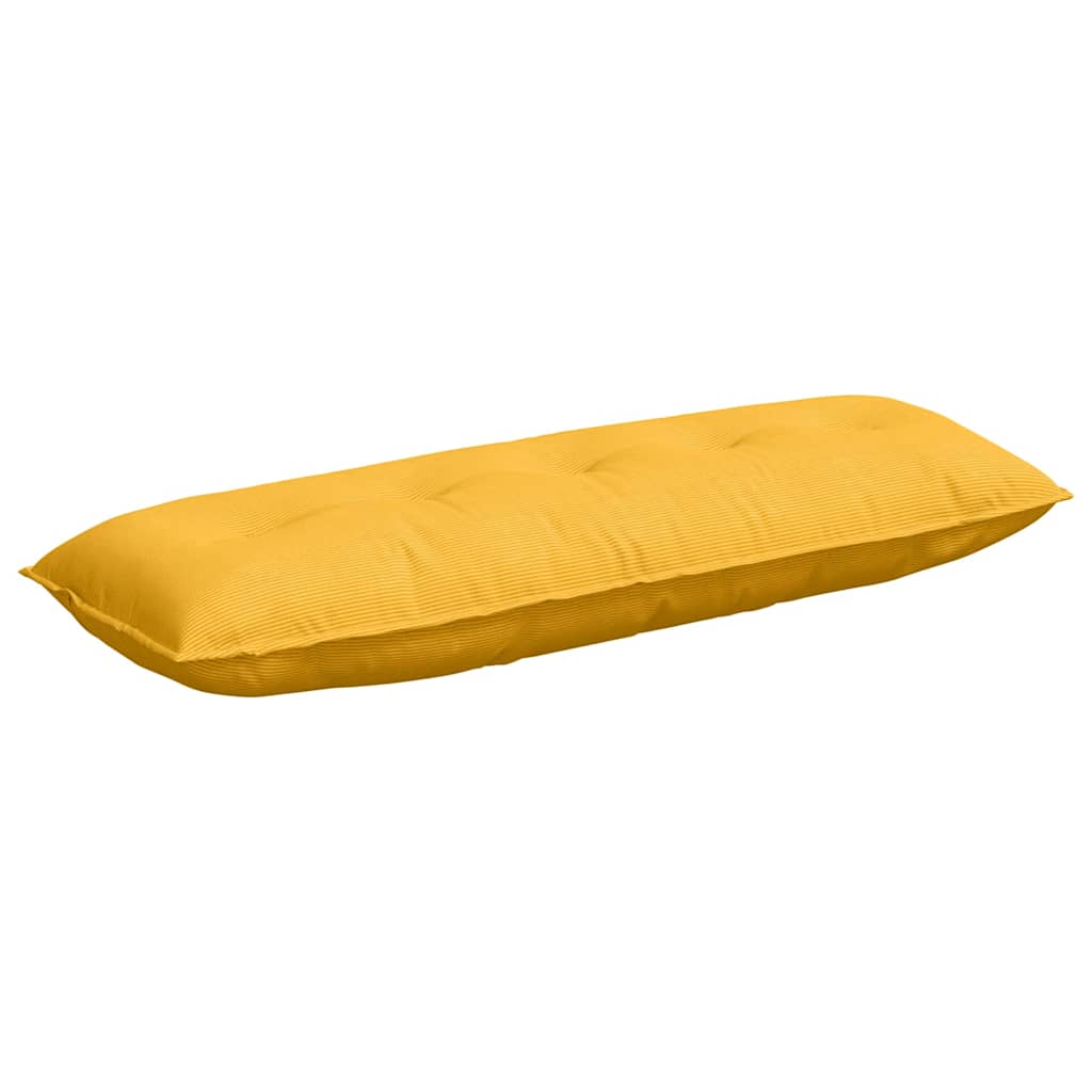 Vidaxx coussin de dossier jaune clair 140 x 50 cm tissu corde