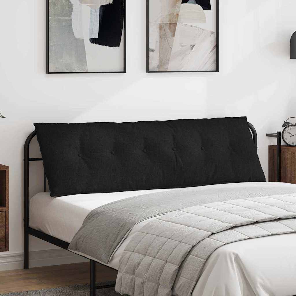 Vidaxx coussin de dossier noir 160 x 19 x 50 cm tissu