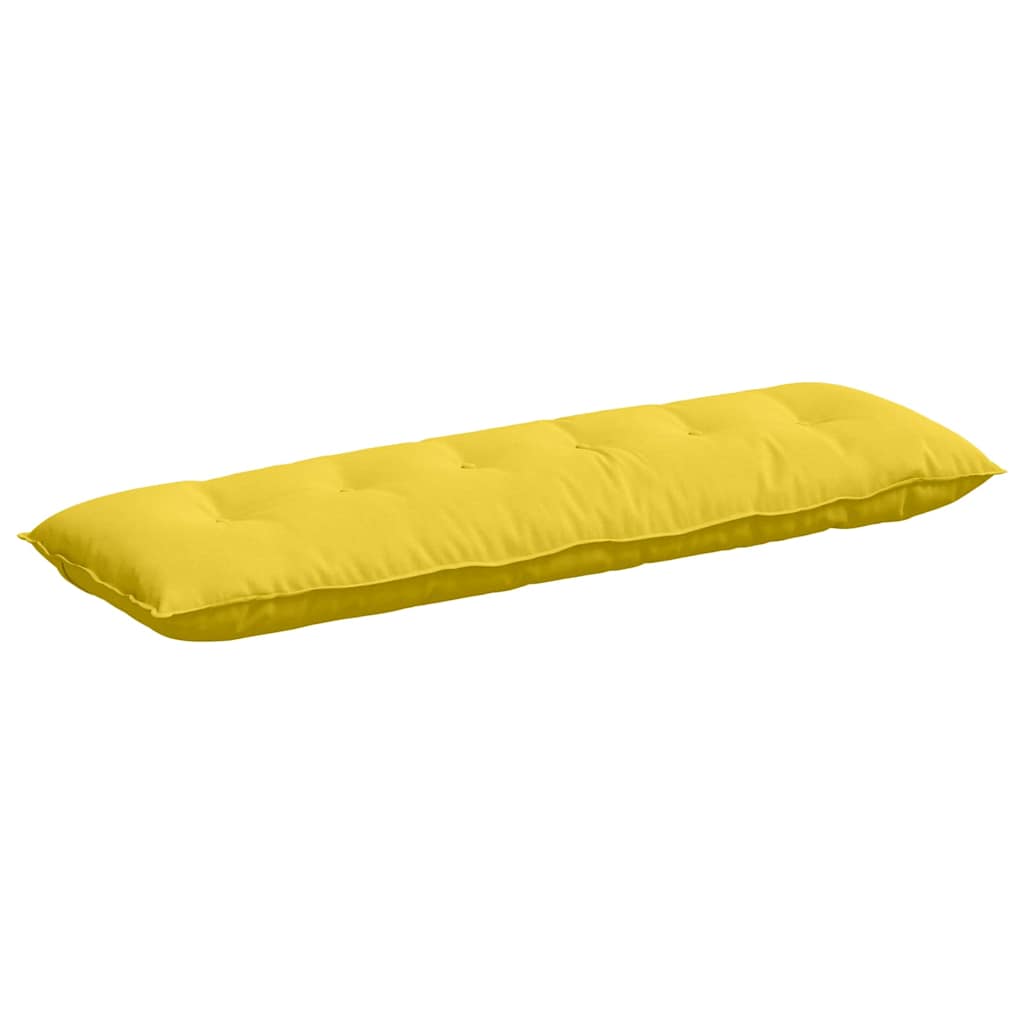 Vidaxx coussin de dossier jaune clair 160 x 19 x 50 cm tissu