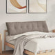 Vidaxx coussin de dossier taupe 160 x 50 cm tissu microfibre