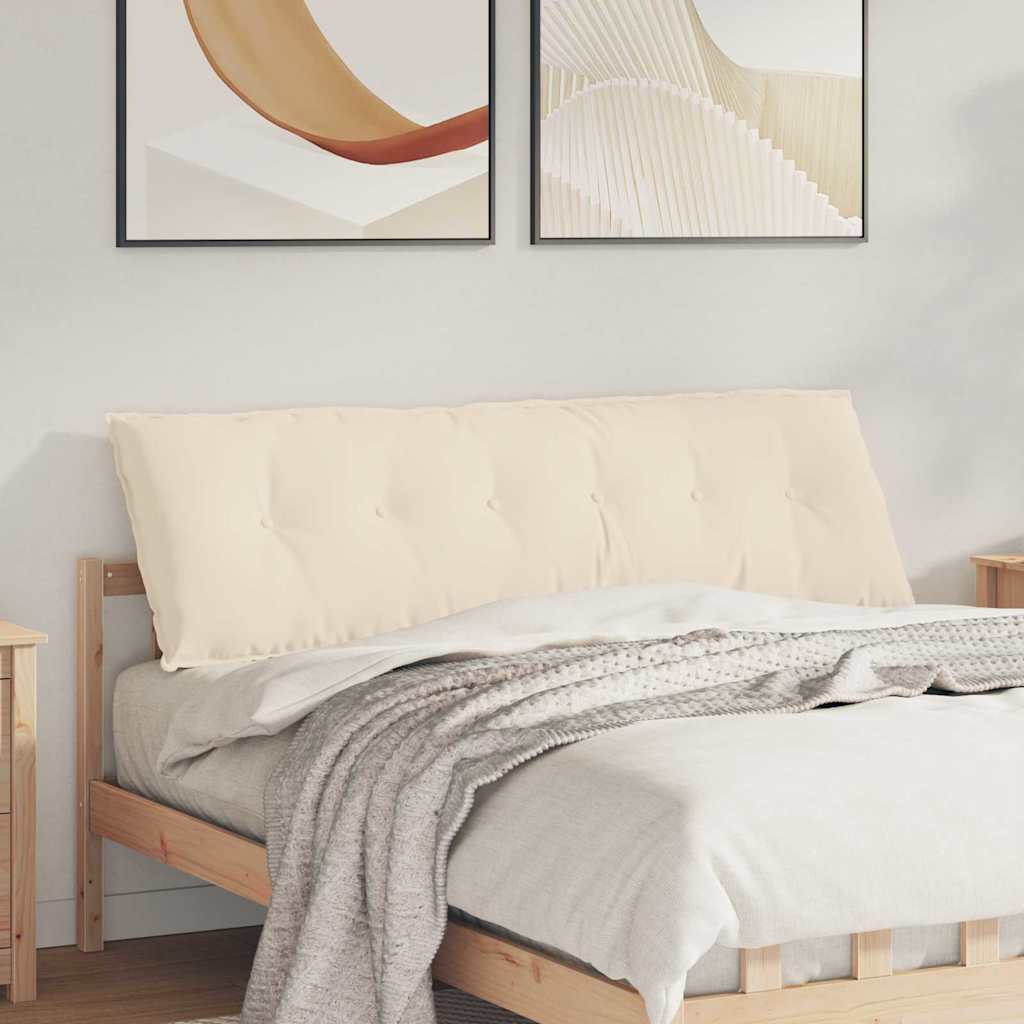 Vidaxx coussin de dossier beige 160 x 50 cm tissu microfibre