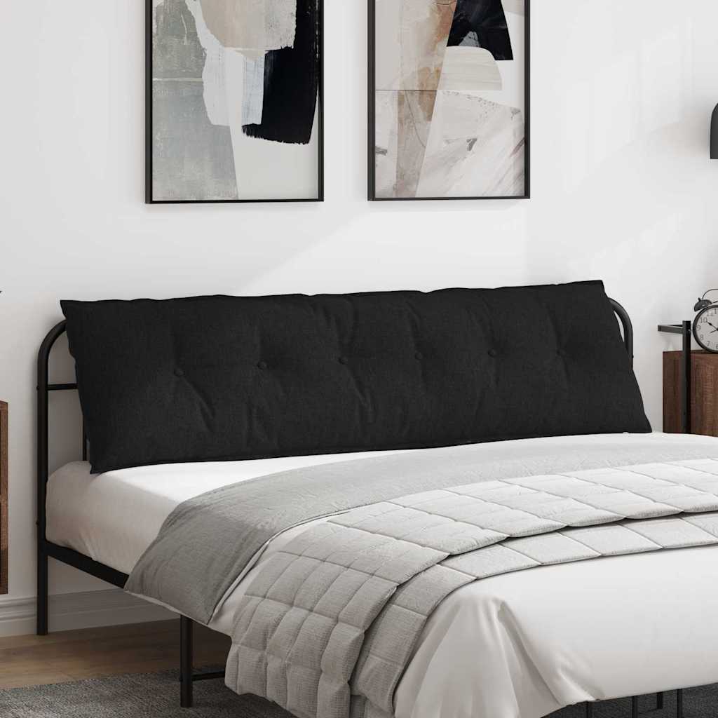 Vidaxx coussin de dossier noir 180 x 19 x 50 cm tissu