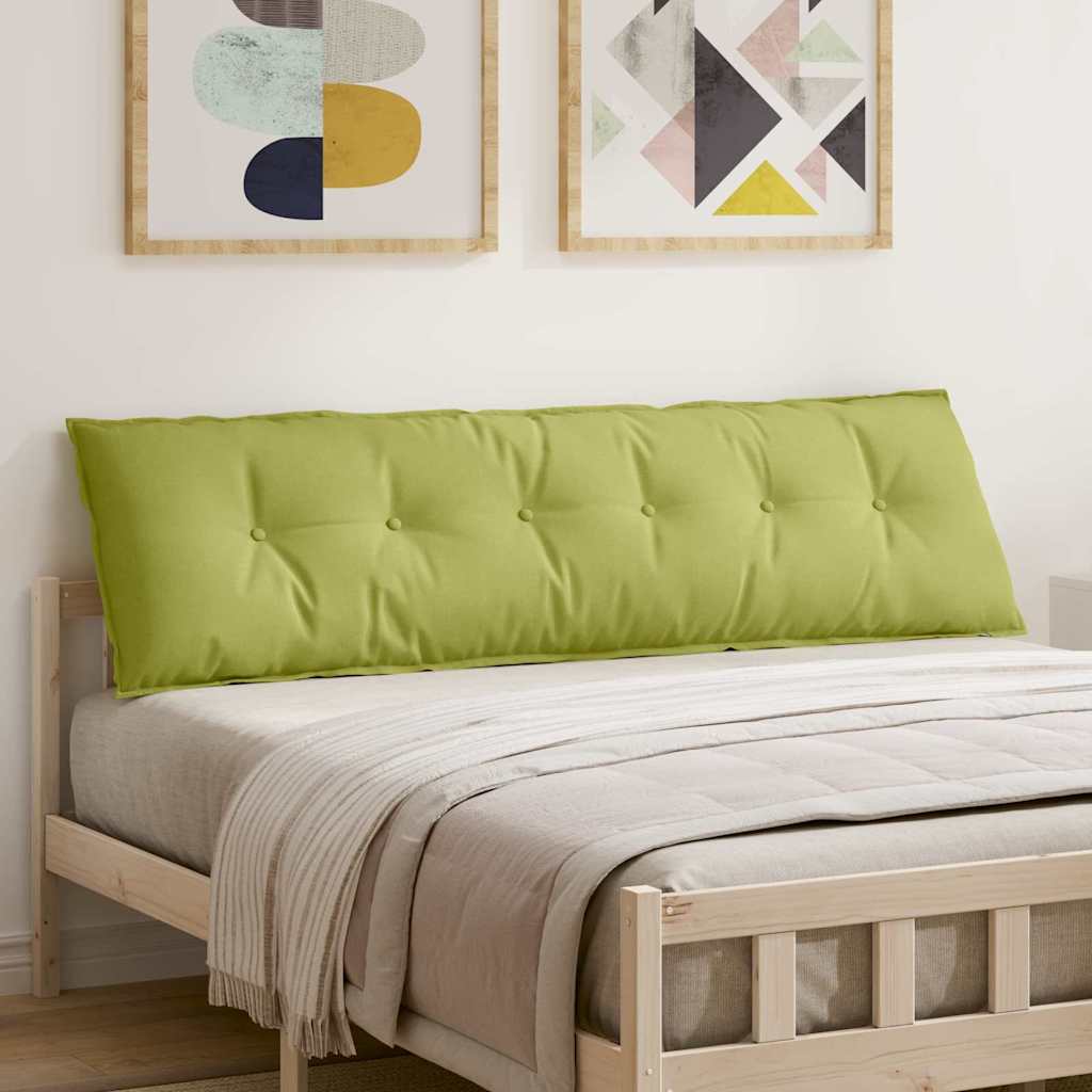 Vidaxx coussin de dossier vert clair 180 x 19 x 50 cm tissu