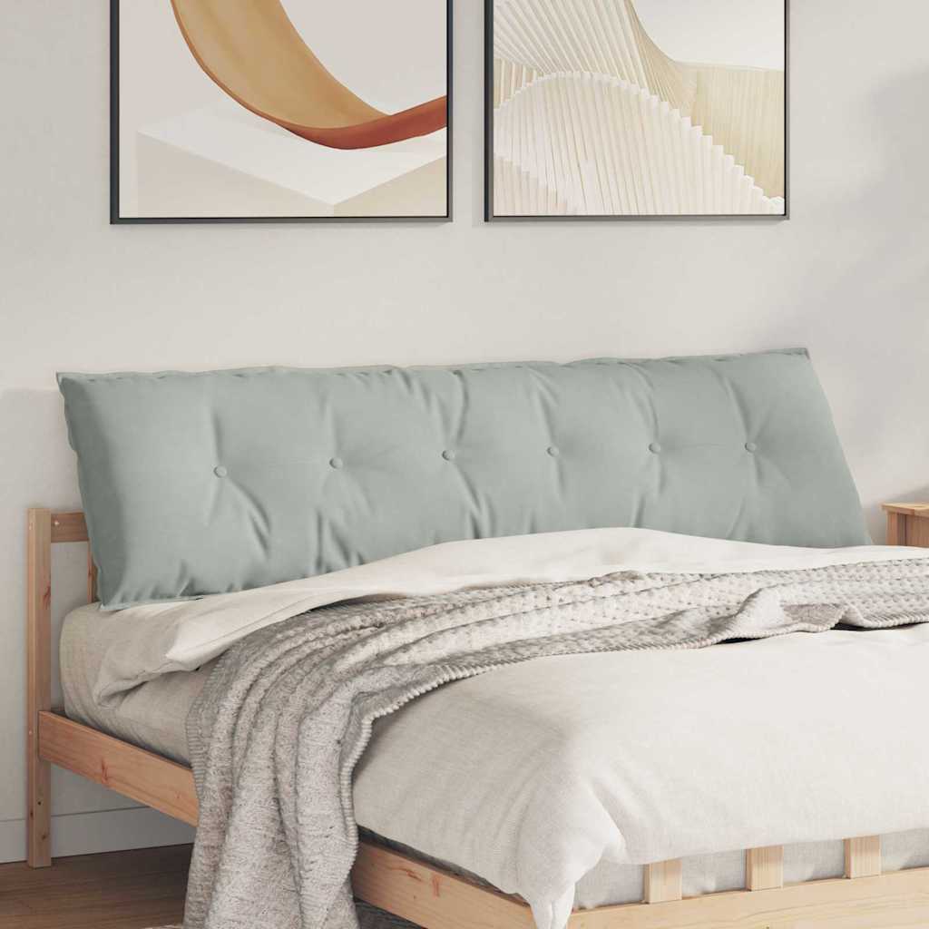 Vidaxx coussin de dossier gris clair 180 x 50 cm tissu corde