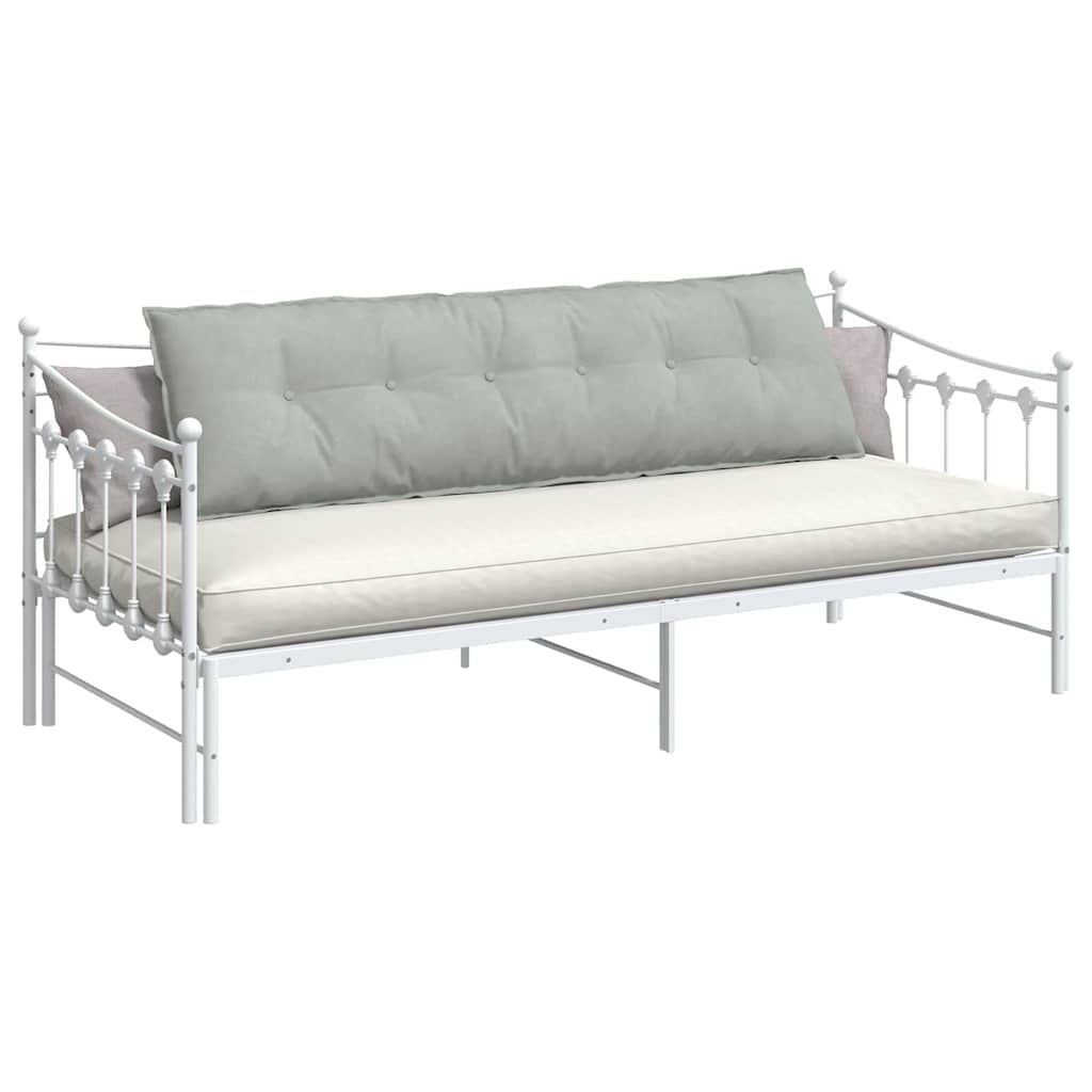 Vidaxx coussin de dossier gris clair 180 x 50 cm tissu corde