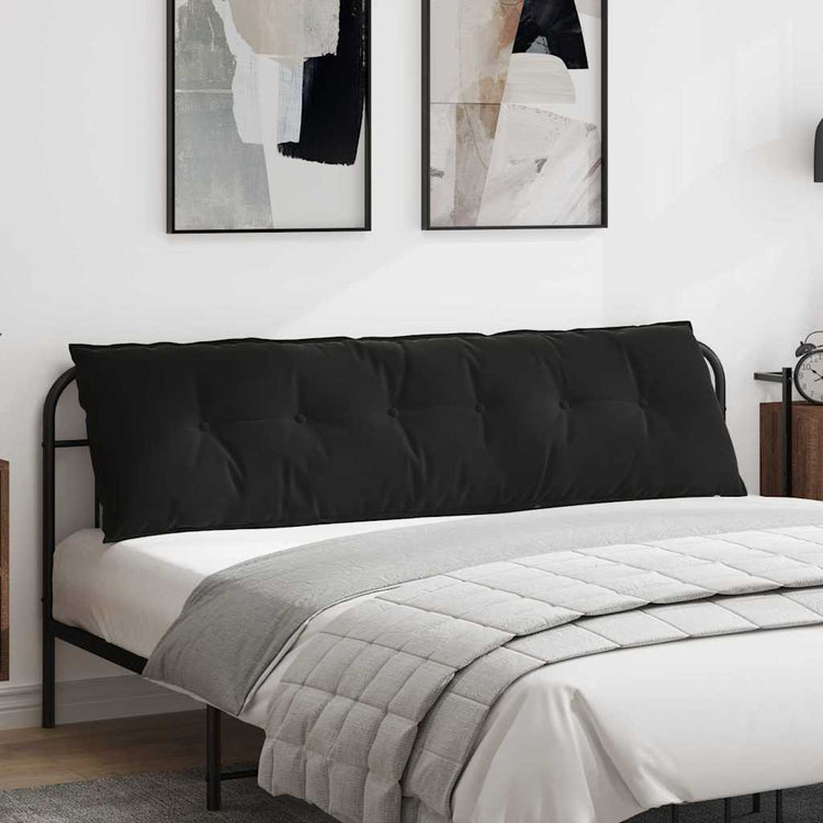 Vidaxx coussin de dossier noir 180 x 50 cm tissu corde
