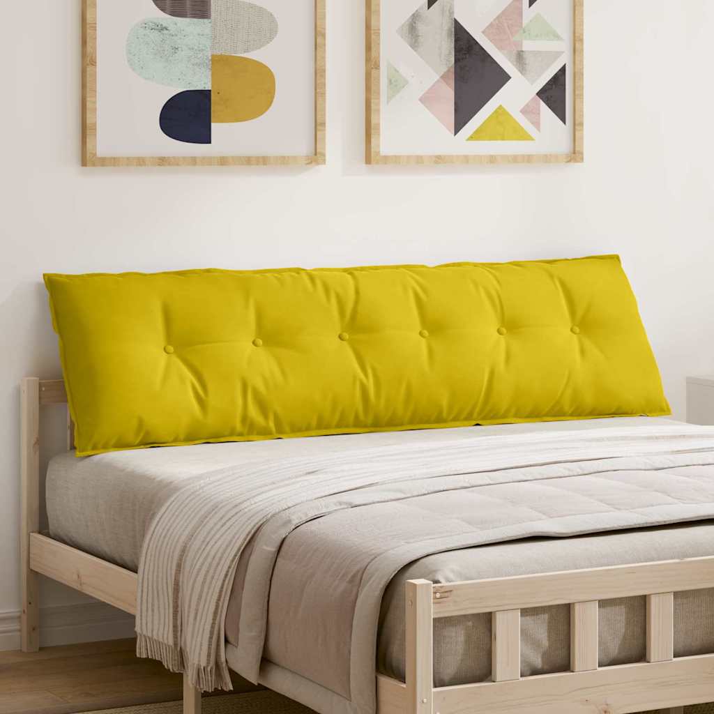 Vidaxx coussin de dossier jaune 180 x 50 cm tissu corde