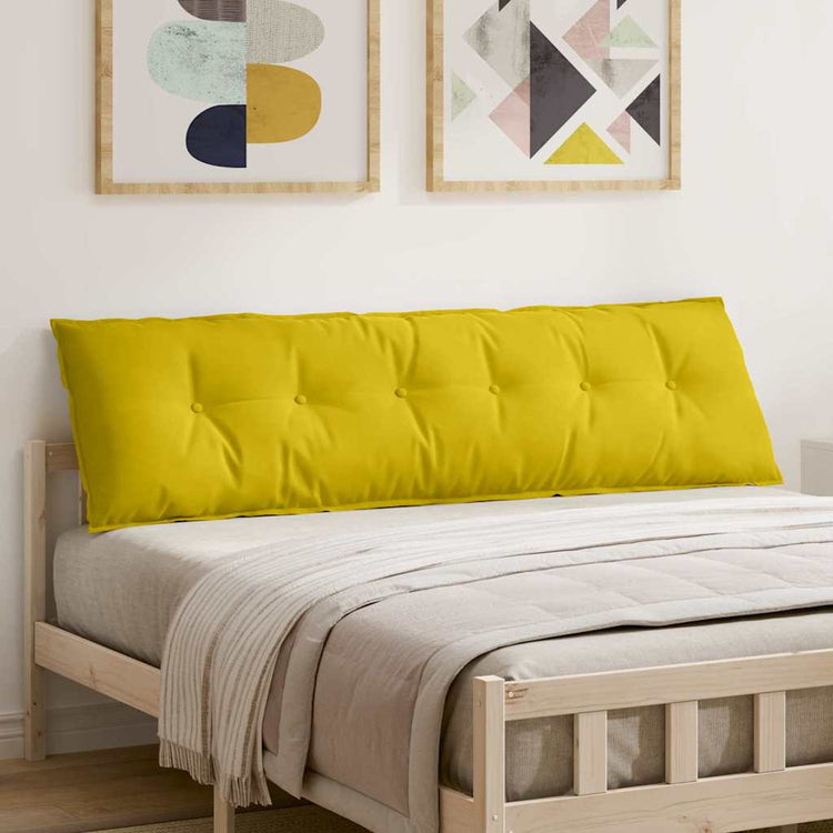 Vidaxx coussin de dossier jaune 180 x 50 cm tissu corde