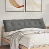 Vidaxx back cushion dark gray 180 x 50 cm microfibre fabric
