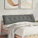 Vidaxx back cushion dark gray 180 x 50 cm microfibre fabric