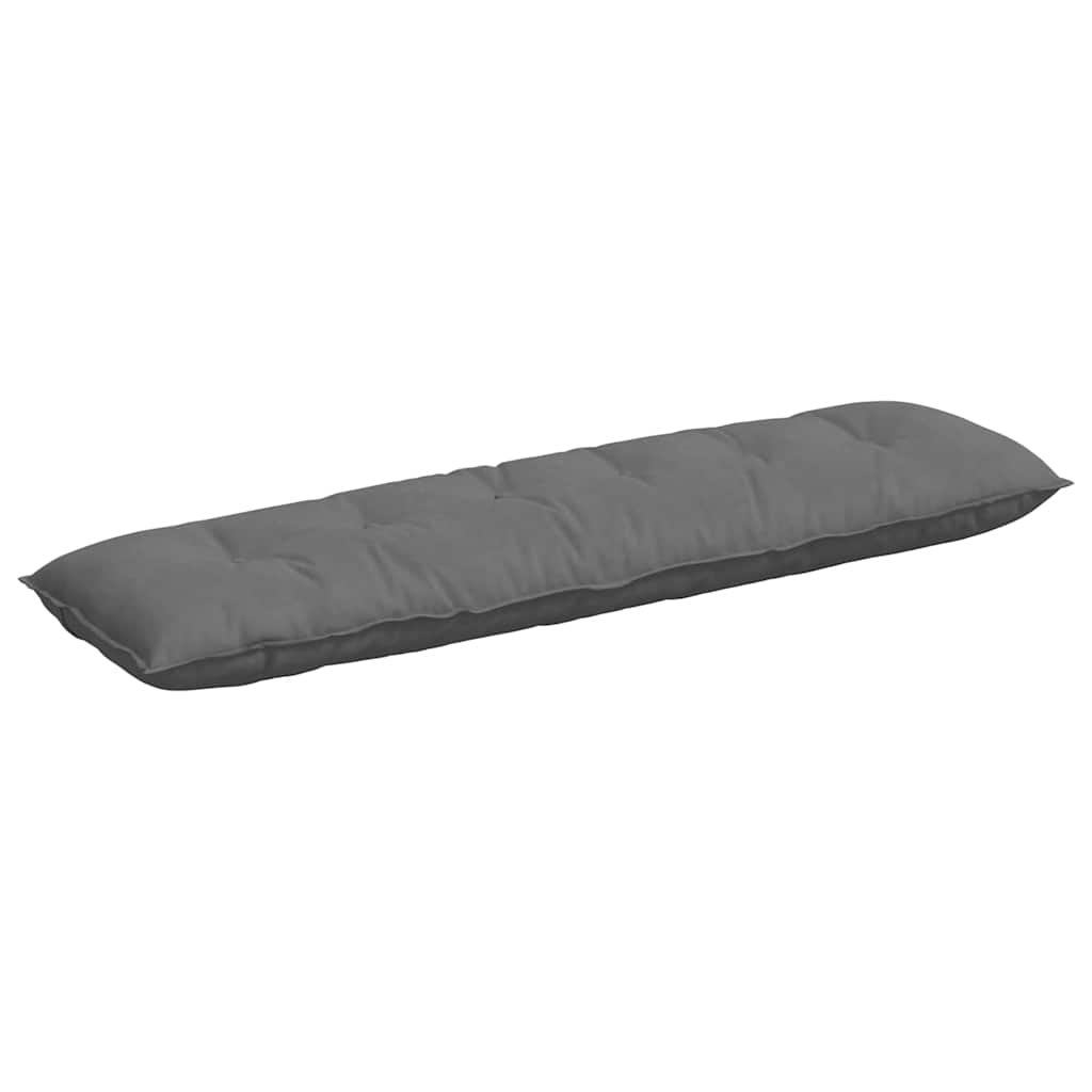 Vidaxx back cushion dark gray 180 x 50 cm microfibre fabric