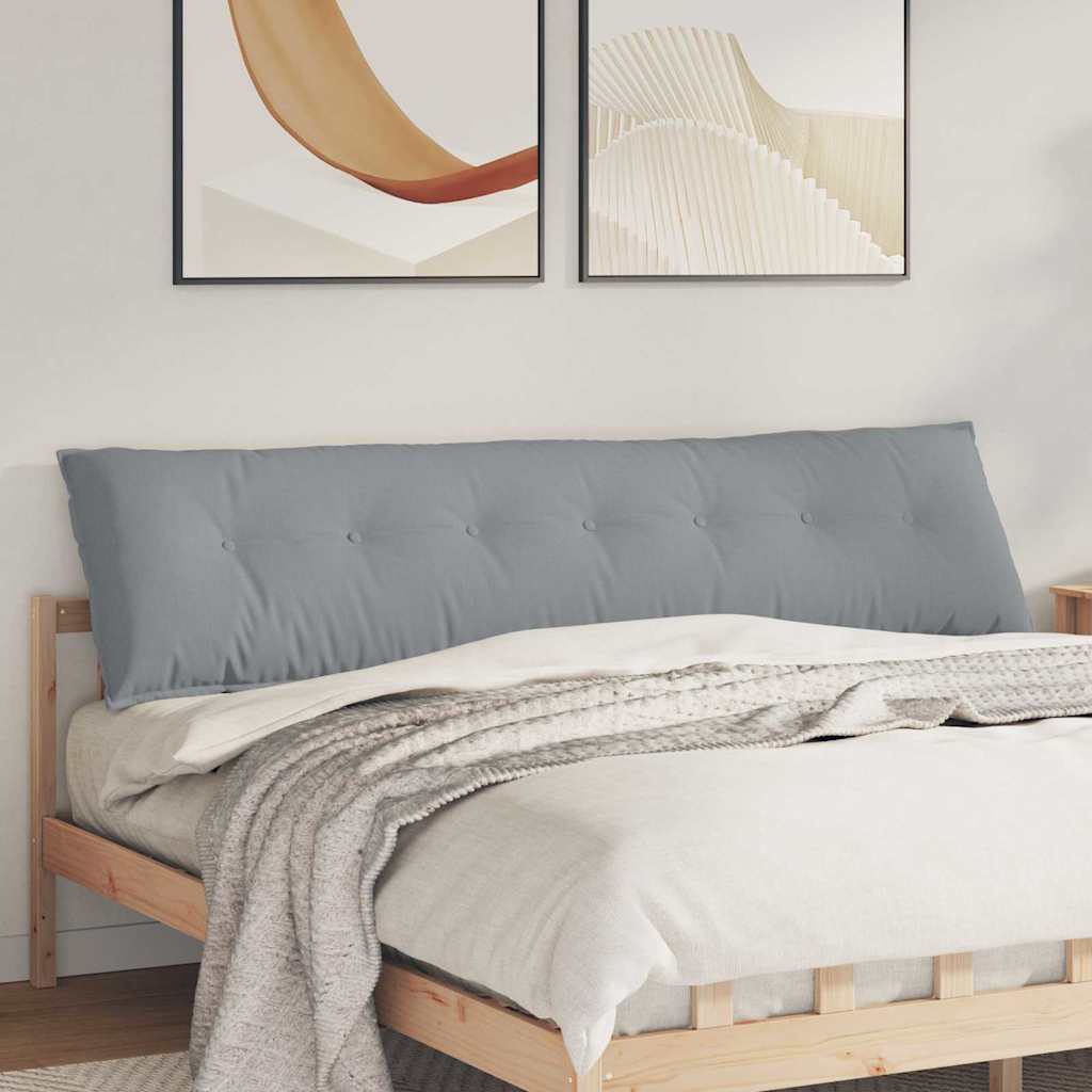 Vidaxx coussin de dossier gris clair 200 x 19 x 50 cm tissu