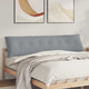 Vidaxx coussin de dossier gris clair 200 x 19 x 50 cm tissu