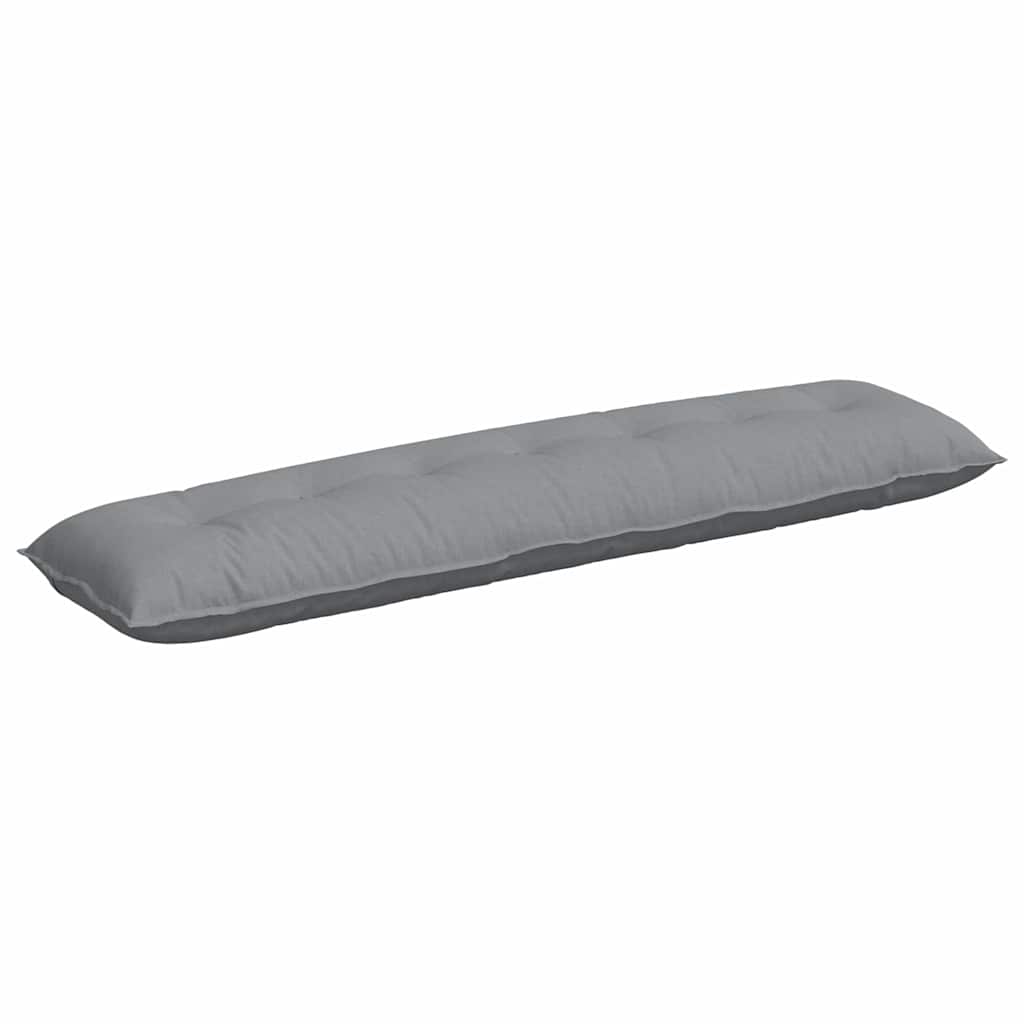 Vidaxx coussin de dossier gris clair 200 x 19 x 50 cm tissu