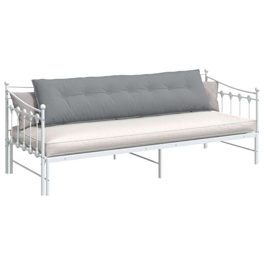 Vidaxx coussin de dossier gris clair 200 x 19 x 50 cm tissu