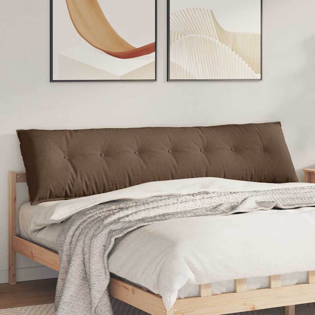 Vidaxx coussin de dossier marron 200 x 19 x 50 cm tissu