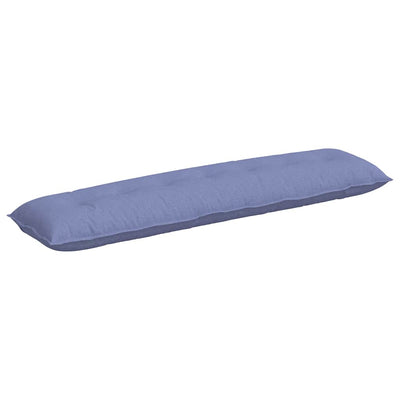 Vidaxx coussin de dossier jeans bleu 200 x 19 x 50 cm tissu