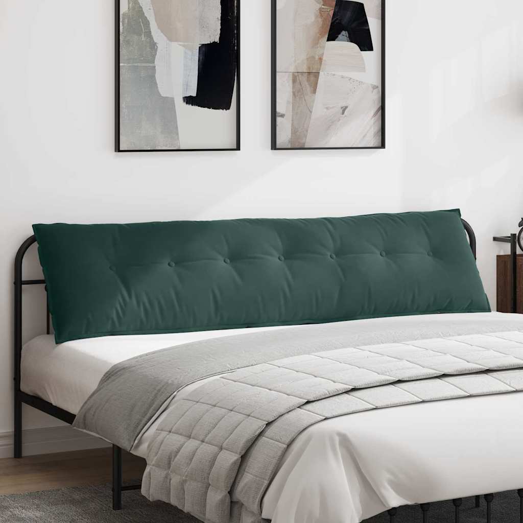 Vidaxx coussin de dossier vert foncé 200 x 50 cm tissu corde