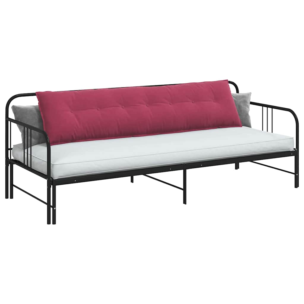 Vidaxx coussin de dossier rouge vin 200 x 50 cm tissu corde