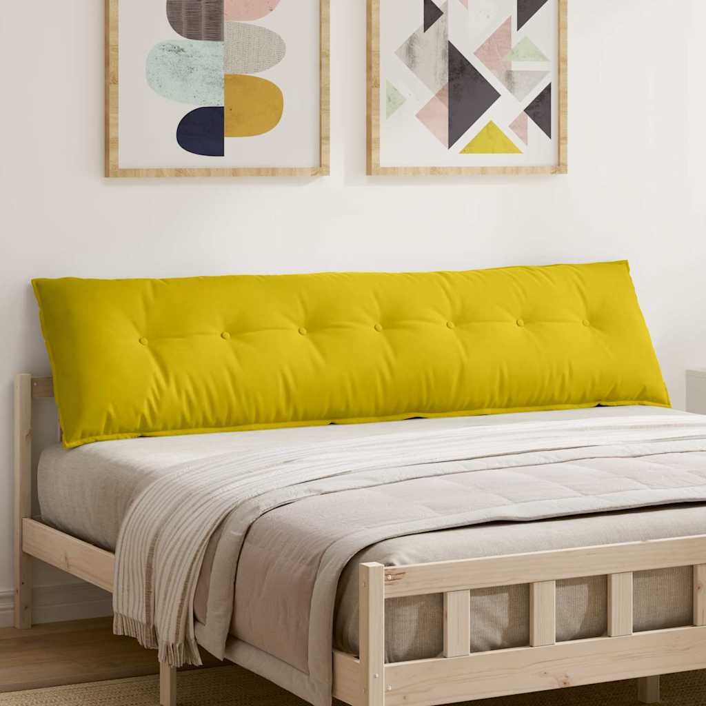 Vidaxx coussin de dossier jaune 200 x 50 cm tissu corde