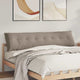 Vidaxx coussin de dossier taupe 200 x 50 cm tissu microfibre