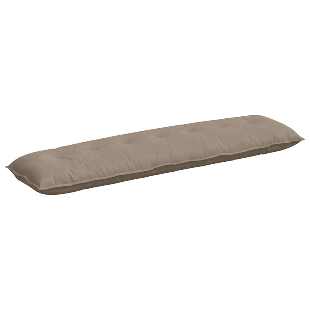 Vidaxx coussin de dossier taupe 200 x 50 cm tissu microfibre