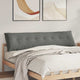 Vidaxx coussin de dossier gris foncé 200 x 50 cm tissu microfibre
