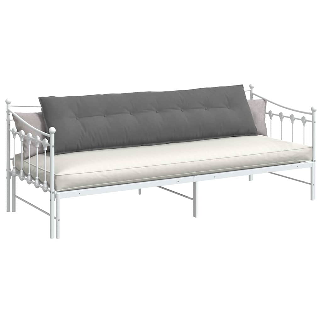 Vidaxx coussin de dossier gris foncé 200 x 50 cm tissu microfibre