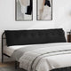 Vidaxx coussin de dossier noir 200 x 50 cm tissu microfibre