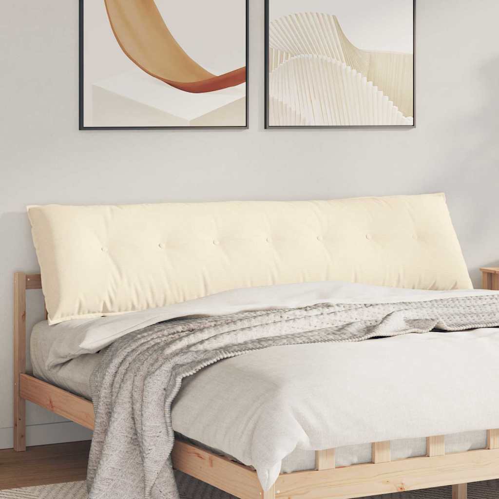 Vidaxx coussin de dossier crème 200 x 50 cm tissu corde